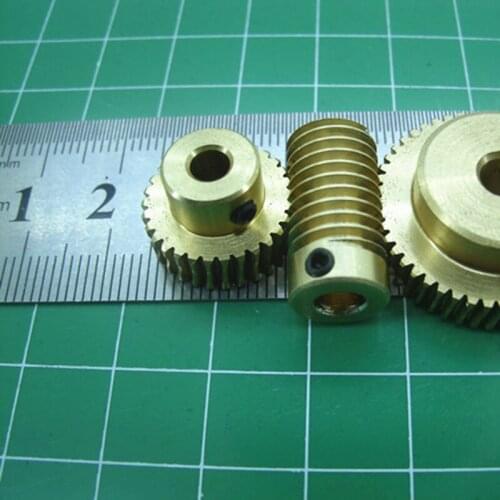 1:30 Copper Worm Turbine 0.5M 30T Toy Motor Reducer Accessories Deceleration set