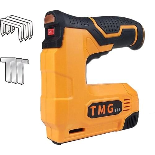 110~240V Staple Gun Portable Electric Tacker Gun Power Tools 1300mAh Lithium Battery Electric Nail Gun Woodworking Tool