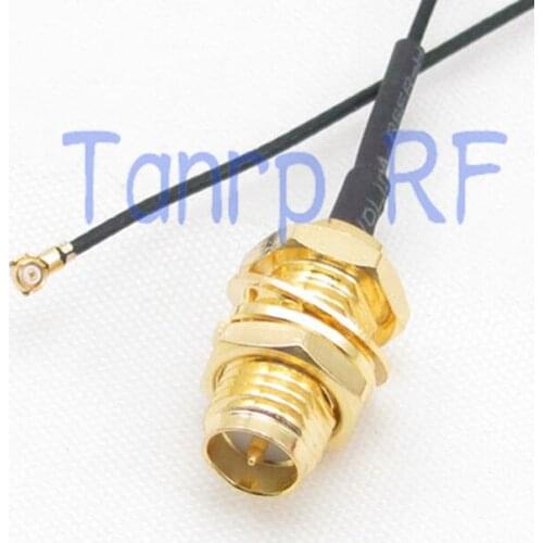 12in 12'' IPX IPEX I-PEX U.FL 0.81mm to RP SMA female (male pin) RF pigtail jumper cable for PCI WIFI Card wireless router 30CM