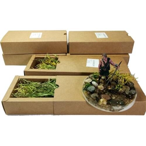 2box/lot Scenario Simulation Tree Series Long Leaf Vegetation Model Scenario DIY Production Materials Free Shipping