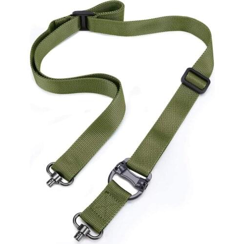 2 Point Rifle Gun Sling, Two Points Traditional Sling Standard Strap with QD Swivels for Sports and Outdoors