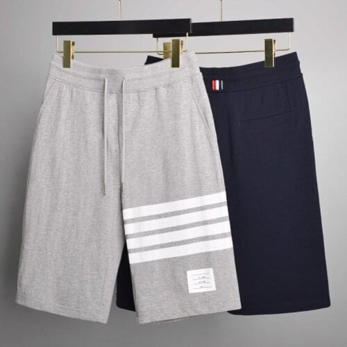 2021 Fashion TB THOM Brand Casual Shorts Men Women Summer Cotton Casual Sports Trousers Tracksuit Bottoms Jogger Track Pants