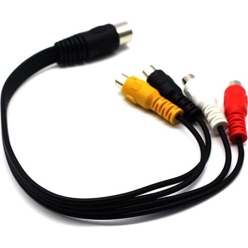5 Pin Male Din Plug to 4 x RCA Phono Female Plugs Audio Cable 1.5m