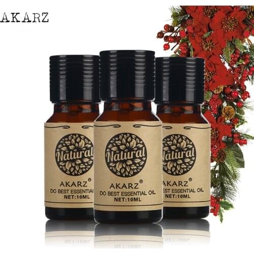AKARZ Sandalwood Rosemary Rose essential oil sets Top Brand For Skin Body Care Aromatherapy Massage Spa 10ml*3