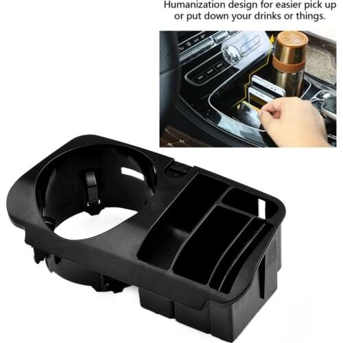 Car Center Console Storage Box Tray Drink Cup Holder Phone Organizer For Mercedes For Benz C E Class W205 W213 X253 Car Accessor