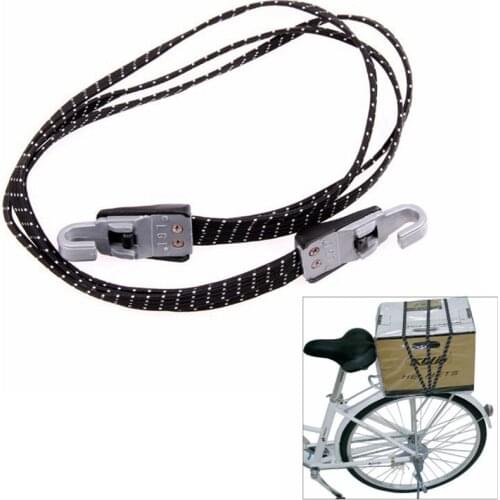 1pc Bike Luggage Carrier Retractable Elastic Band Bicycle Cargo Racks Rubber Band Strap Rope With Hooks