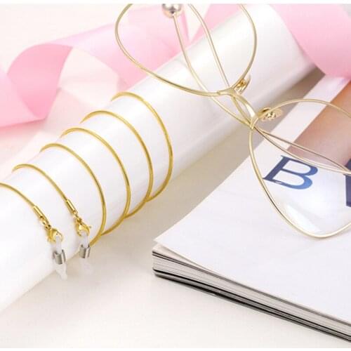 High Quality Simple Style Solid Color Metal Glasses Chains Lanyards For Eyewear Sunglasses Eyeglasses FS0702