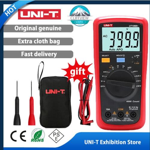 UNI-T UT136B+ Digital Multimeter Large LCD Dual Display 1000V 10A AC DC Voltmeter Current Test Meter