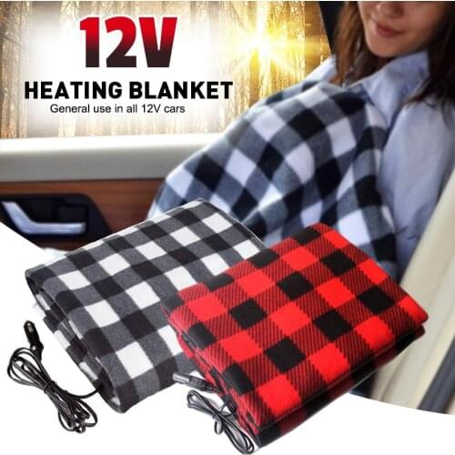 New 150*110cm 12V Electric Blanket Thicker Heated Cushion Energy Saving Warm Winter Blanket Cover Car Accessories