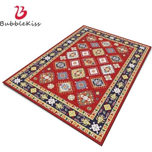 Bubble Kiss Retro Style Carpets For Living Room Home Color Printing Floor Mat Creative Anti Slip Foot Pad Bedroom Decoration Rug