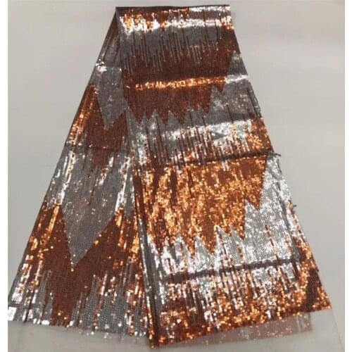 Fashionable tulle embroidery french net lace fabric BZL-8.0409 with sequins for party dress