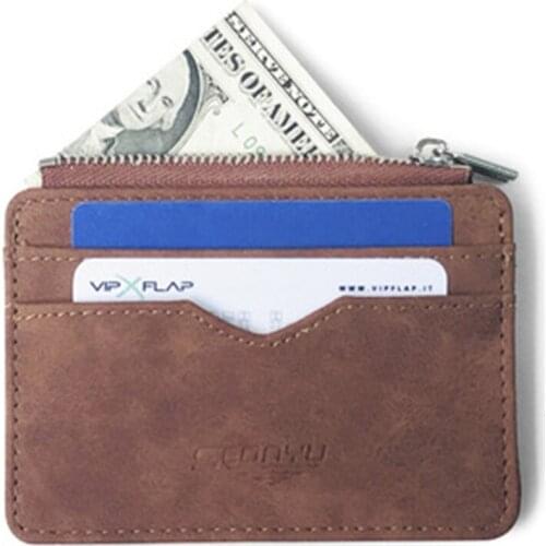 Mens Card Holder Slim Bank Credit Card Frosted ID Cards Coin Pouch Case Bag Wallet Organizer Women Thin Business Card Wallet
