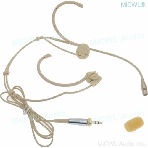 Professional Headset Microphone for Sennheiser ew100 ew300 ew500 Digital Wireless Microphones System Foldable Cardioid HeadMic