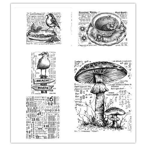 CLEAR STAMP background DIY Scrapbook Card album paper craft silicon rubber roller transparent stamps 8888