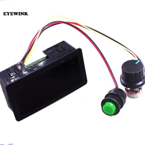 DC 6V-30V 12V 24V MAX 8A 16kHz Adjustable PWM Motor Speed Controller Digtal Display DC motor Control CV Governor Switch