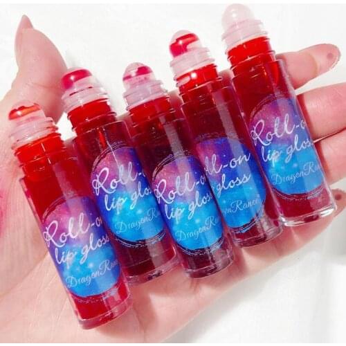 Roll-on Lip Gloss Matte Moisturizing Lip Glaze Liquid Lipstick Long Lasting Lipgloss Women Makeup Matte Moisturizing Lip Gloss