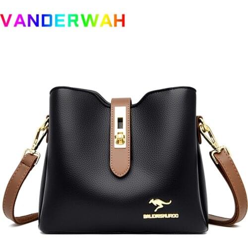 Leather Luxury Purses and Handbags Women Bags Designer Lock Female Shoulder Crossbody Bags for Women 2021 Sac A Main Hand Bags