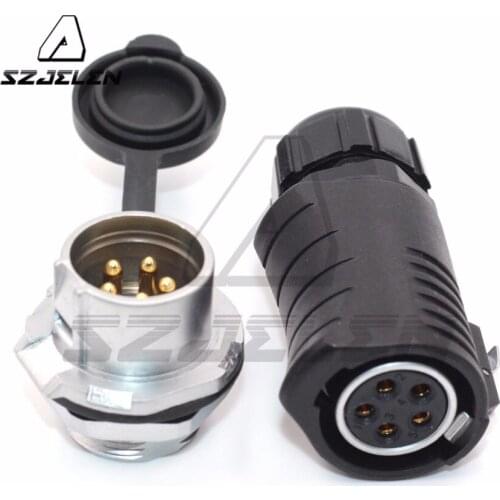 XHP20 series, 5 pin IP67 Waterproof Aviation Automotive connector Plug&Socket Male and Female