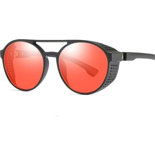 Vintage Round Steampunk Sunglasses Women Fashion Brand Designer Sunglasses Male Female High Quality Retro Black Oculos De Sol
