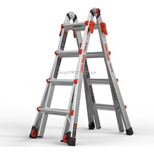 Telescopic ladder engineering ladder household folding herringbone ladder lift