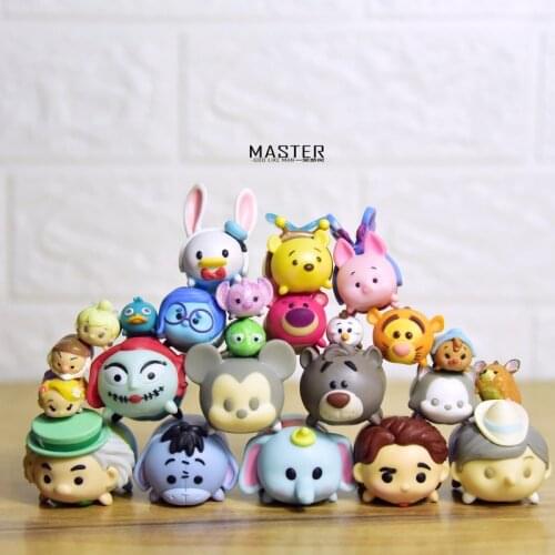 Jenga Disney Genuine Plus Mini Doll Ornaments Winnie The Pooh Lovely Anime Figures Model Kids Toys For Girls Boy Gift
