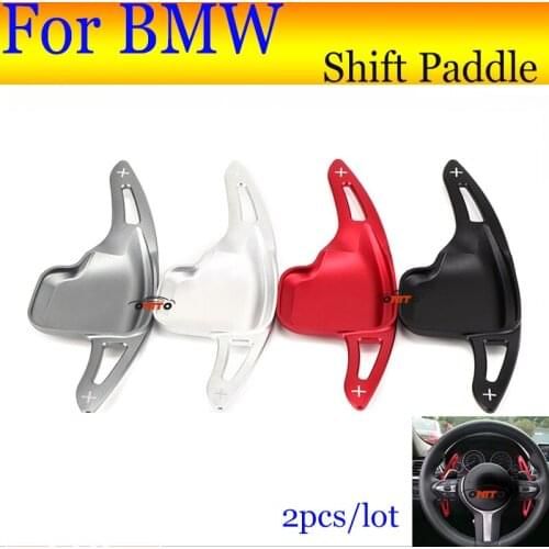 Car Styling Steering Wheel Extension 2pcs Shifter Accessory Shift Paddle Alloy For X1 X4 X5 X6 1 2 3 4 5 6 7 series Decoration