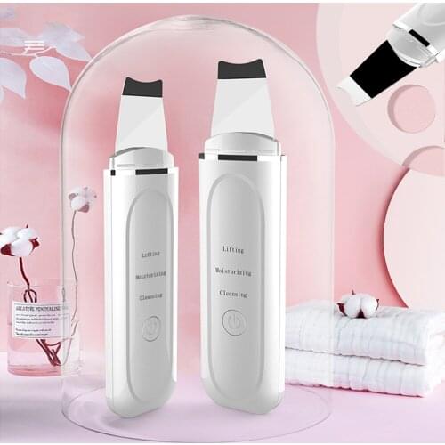 Black Dots Remove Ultrasonic Galvanic Beauty Scrubber Skin Instrument Facial Deep Clean Face Cleaning Peeling Blackhead Remov
