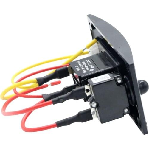 12V 24V 20 Amp Waterproof Red LED Boat Marine Rocker Switch