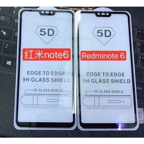 10pcs/lot 5D Full Cover Tempered Glass Screen Protector For Xiaomi Redmi Mi 8 Mi 8SE Redmi 6 6A 6PRO A2 Lite Retail packaging