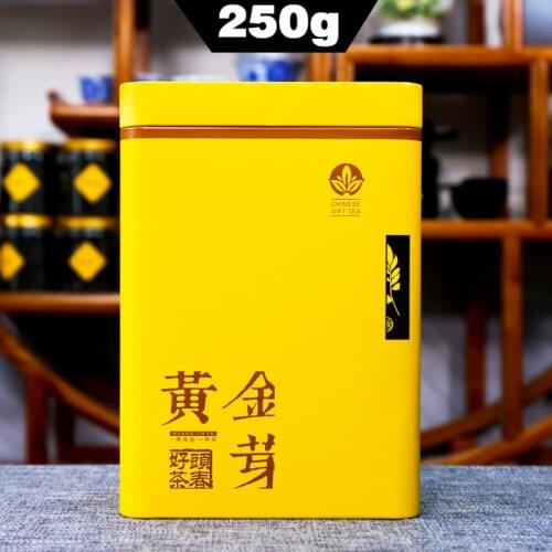 Golden Sprout Green Chinese Tea ''Huang Jin Ya'' 2021 Spring Fresh Shoots Green Loose Leaf Tea Gift Packing 250g