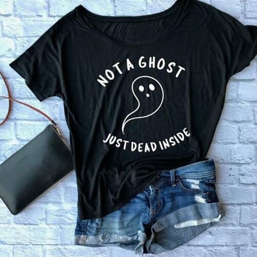 Women Fashion Funny Halloween Graphic Cotton Unisex Tees Grunge Tumblr Tops T Shirt T-shirt