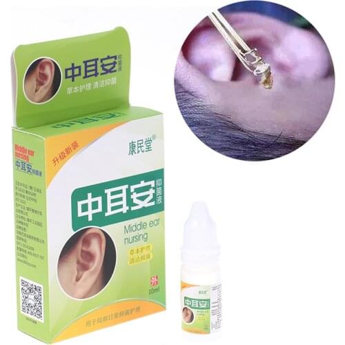 10ml Ear Liquid For Tinnitus Deafness Sore Chinese Herbal Medicine Acute Otitis Drops Health Caring Inner Ear Cleansing Drops