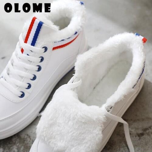 Winter Boots Women New Snow Boots Leather Waterproof Plus Velvet Shoes Female Short Ladies Boots Ladies Cotton Shoes Sneaker