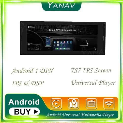 1 Din TS7 Android System Car DVD Player GPS Navigation 6.9 Inch Touch Screen Auto Radio Player Support DVR / DAB Camera Carplay