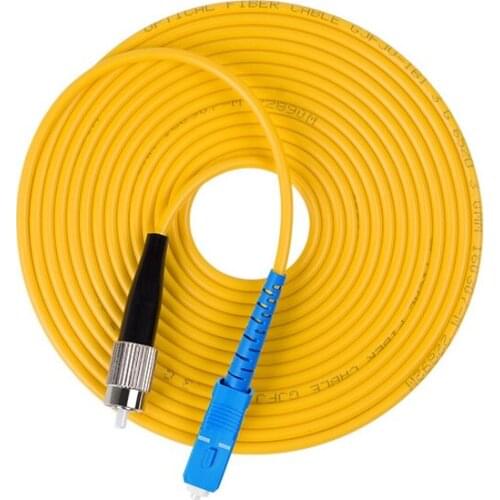 10pcs SC-FC UPC Duplex Fiber optic Patch Cord Single Mode Fibre Patch Lead SC-FC UPC optical fiber jumper 3m