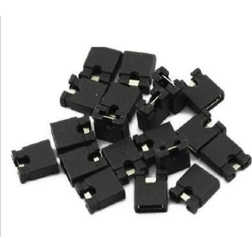 100pcs 2.54mm Jumper Cap Mini Jumper Short Circuit Cap Contion 2.54mm Dropshipping