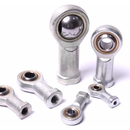 2Pcs M5 M6 M8 M10 M12 M16 Fish Eye Rod End Joint Ball Bearings SI T/K Accessories Female Left Hand Thread Rod End Bearing Shafts