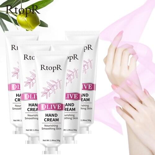 5PCS Olive Oil Serum Repair Hand Cream Lubrication Compact Repair Nourishing Hand Care Moisturizing Whitening Cream Skin Care