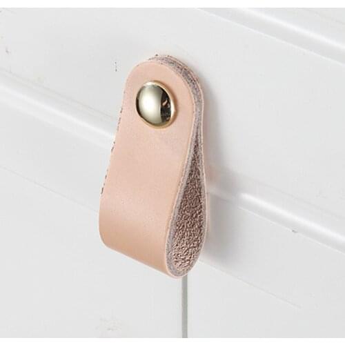 6 Pcs Vintage Furniture Drawer Handles Soft Pu Leather Wardrobe Kitchen Cabinet Knobs Hardware Door Pulls With Screws