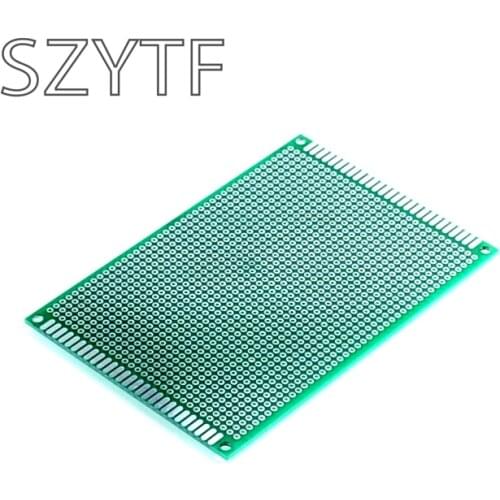 8X12cm 8*12cm Double Side Prototype pcb Breadboard Universal Printed Circuit Board for Arduino 1.6mm 2.54mm Glass Fiber