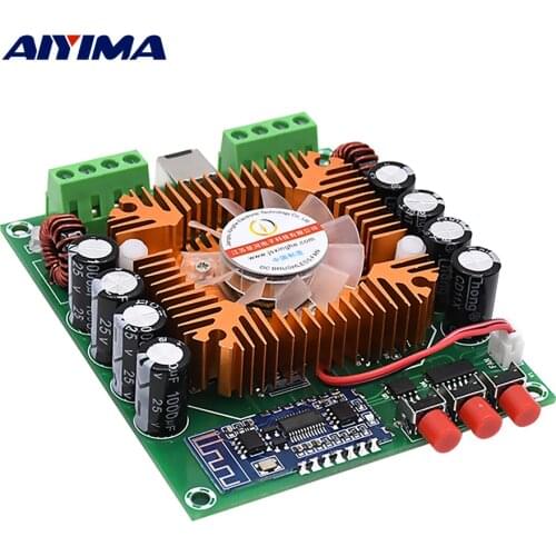 AIYIMA TDA7850 Bluetooth 5.0 Power Car Amplifier Audio Board 4x50W Class AB BTL HiFi Stereo Amplifier DIY Home Theater Mini Amp