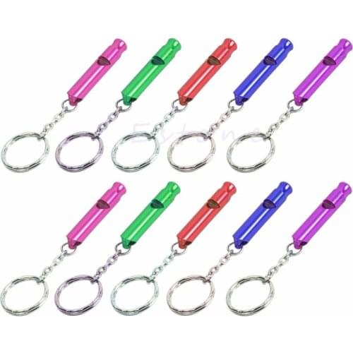 45*9MM Mini Aluminium Emergency Safety Whistle Keychain Lifesaving Whistle Safety & Surviva Tool LH01s