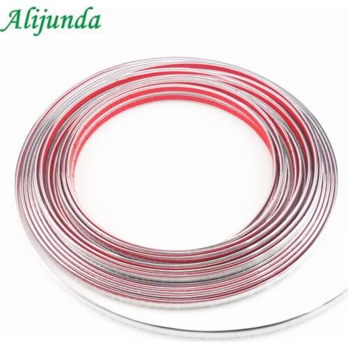 15 m car chrome decorative mold tape car DIY protection sticker FOR Kia Hyundai ix35 iX45 iX25 i20 i30 Sonata,Verna,Solaris