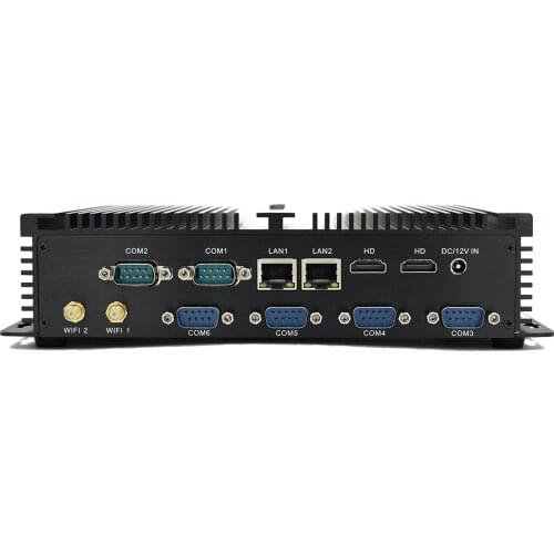 Fanless Industrial Mini PC Intel Core I7 4500U i7 5500U 6*RS232 COM dual HDMI windows7 Protable computer WiFi Bluetooth