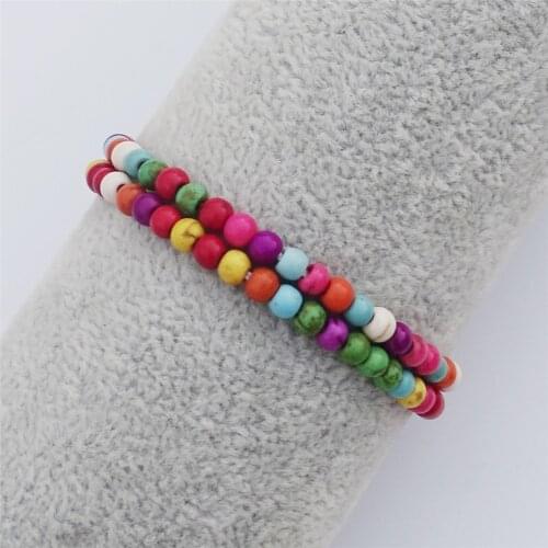 Fimo Clay Flower Bracelet Teen Girls Glass Pearl Beads Toddler Bracelet Stretchy Kids Bracelet Jewelry