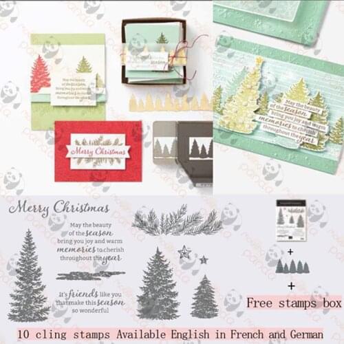 EVERGREEN Metal Cutting Dies and Stamps Stencils For DIY Scrapbooking Photo Album Decor Die Cut Embossing Paper Card Crafts