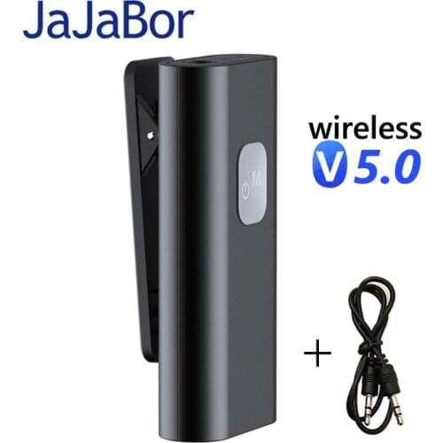 JaJaBor Mini Portable AUX Audio Wireless Receiver Adapter Sport Bluetooth-compatible Car Kit Handsfree for Speaker Headphones