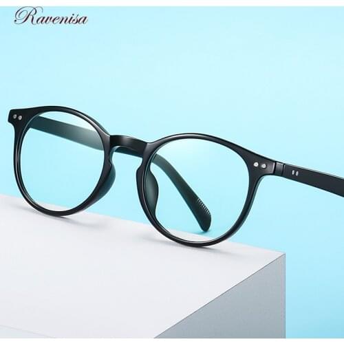 Retro High Quality Optical Round Glasses With TR90 Frame Anti Blue Light Lenses Computer Eyeglasses For Men Women