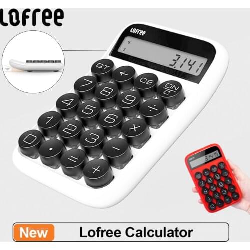Lofree Calculator Portable 20keys Multifunctional Digital LCD Calculator for Teaching Student Accounting Calculator