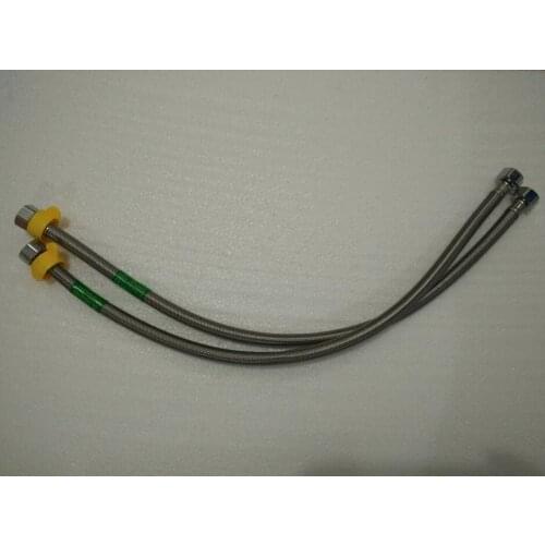 The copper head cold leading stainless steel inlet pipe explosion-proof hose 60cm 1/2 inch hose